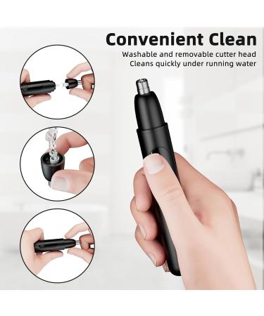 Men s Nose Hair Trimmer | Painless Ear & Nose Trimmer | Dual Edge Blades | USB Rechargeable with Indicator Light - International Shipping Available - Buy Online on GoSupps.com