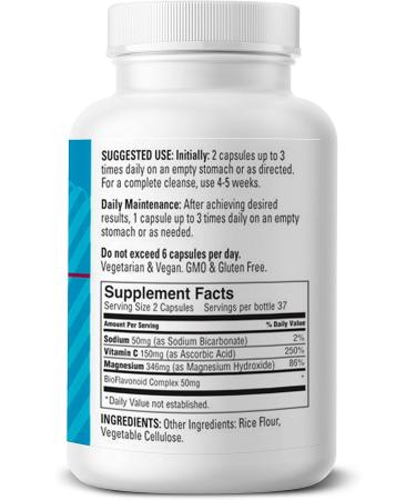 Earth's Bounty Oxy-Cleanse 75 Vegetarian Capsules - Oxygen Colon Conditioner for Cleansing and Detoxification - Buy Online on GoSupps.com