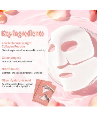 5 Pi ces Bio-Collagen Real Deep Mask Masque Collagene Visage Korean Soins pour le Visage Resserrement des Pores Traitement des Rides - Buy Online on GoSupps.com