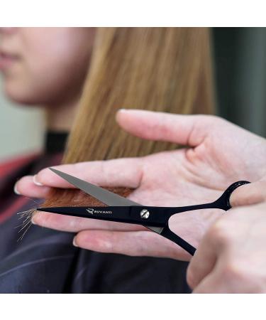RUVANTI Professional Hair Cutting Scissors - J2 Stainless Steel 6.5 Barber Shears for Men, Women, Kids - Sharp Blades Hairdresser Scissors - Buy Online on GoSupps.com