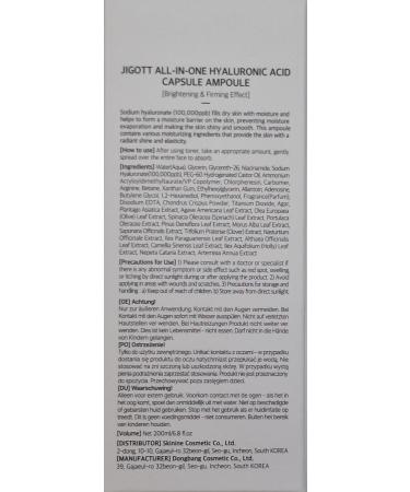 Shop All-in-One Hyaluronic Acid Capsule Ampoule 6.8 FL OZ - Hydrating Skin Solution | International Shipping Available - Buy Online on GoSupps.com