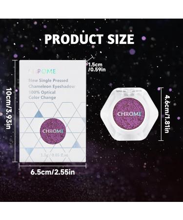  Lestpola Chameleon Glitter Eyeshadow Red Purple Metallic Effect Intense Shine Long Lasting Fine Texture Highly Pigmented Holographic Glitter Eyeshadow Makeup 04 - Buy Online on GoSupps.com