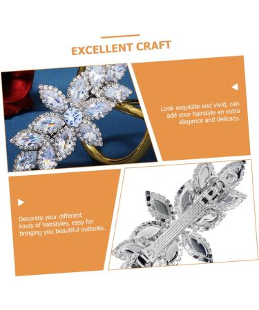 Ipetboom Rhinestone Hair Clip Rhinestones Hair Barrette Hair Tools for Styling Diamonds Hair Barrette Rhinestones Hair Accessories Rhinestones Hairpin Rhinestones Hair Clip Women Hair Clip - Buy Online on GoSupps.com