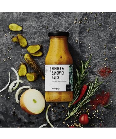 faces WAJOS Burger & Sandwich Sauce 245ml Burger sauce Grill sauce BBQ Sauce ideal for grilling cooking and refining Sauce for meat - Buy Online on GoSupps.com