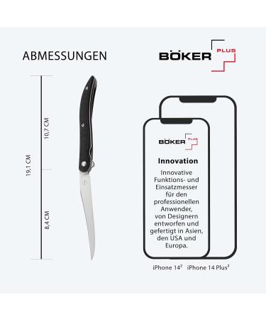 B ker Plus Texas Tooth Pick Flipper Knife - VG-10 Blade G10 Handle One-Handed Folding Pocket Knife with Clip - Buy Online on GoSupps.com