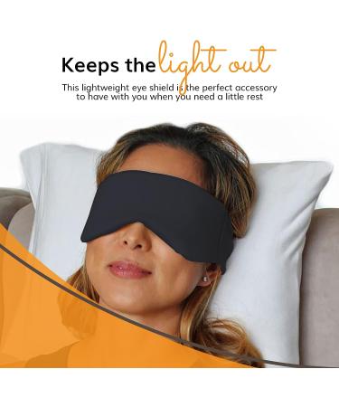 HappyLuxe Escape Sleep Mask - Lightweight, Breathable Jet Black Eye Mask for Home and Travel - Buy Online on GoSupps.com