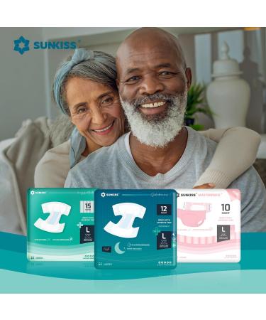Buy Sunkiss Trustplus Overnight Incontinence Diapers for Adults - Absorbent Disposable Underwear for Men & Women Unisex Size S 12 Pieces - Buy Online on GoSupps.com