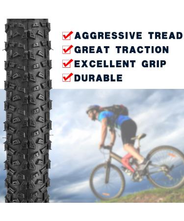Mountain Bike Tire Replacement | 27.5 x 2.125 Inch Folding Bead | MTB Bike Tire 24/26/27.5 x 1.95 Options Available - Buy Online on GoSupps.com