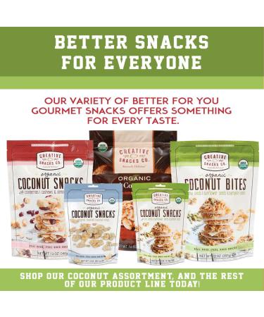 Organic Coconut Bites with Chia, Sunflower & Pumpkin Seeds - 2 Pack, 12oz Resealable Bags - Buy Online on GoSupps.com