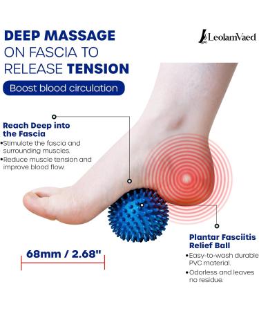 Plantar Fasciitis Relief Kit - Silicone Gel Heel Protectors & Cushioned Arch Support Sleeves (11 Pieces) for Heel Pain Spur Relief & Massage - Size 8-12 - Buy Online on GoSupps.com