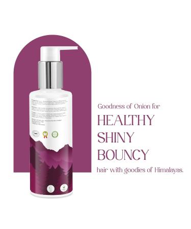 Onion Black Seed Hair Cleanser - 100% Natural & Ayurvedic for Strong Hair | 200ml | 20+ Herbal Ingredients | For Men & Women - Buy Online on GoSupps.com