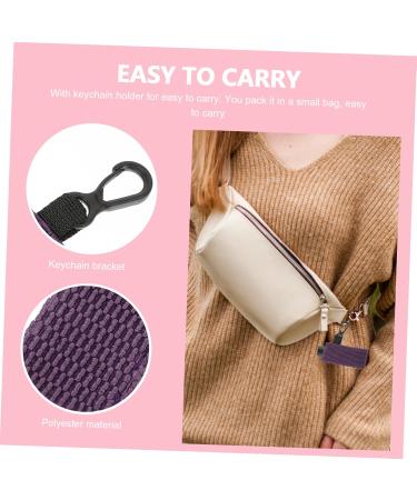  HONMEET 4 Pieces Lip Case For Women Key Ring Lip Pouch Keychain Lip Holder Polyester Miss Lipstick Sock - Buy Online on GoSupps.com