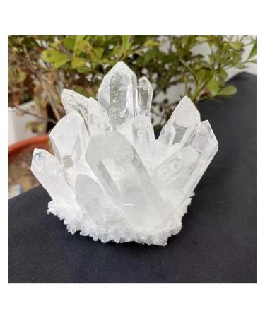 Natural Crystal Rough Crystal Cluster 300g-700g Natural Rare White Quartz Crystal Cluster Specimen (Size : 400g-500g)