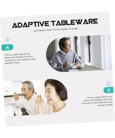 HAPINARY 1 Set Elderly Eating Tableware - Portable Adaptive Utensils for Adults - Stainless Steel Flatware Spoon Fork Tool Kit for Travel - Buy Online on GoSupps.com