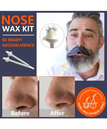 Nose Wax Kit Nose Wax 100g for Men & Women Nose Hair Removal Wax Hair Wax with 20 Applicators 10 Containers Nose Wax Quick Easy Nose Hair Wax Kit (10-20 Times Usage) - Buy Online on GoSupps.com