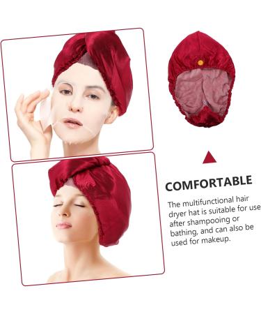 Ipetboom Satin Shower Cap Thicken Outer Satin Headband Miss Claret 54x21cm - Buy Online on GoSupps.com