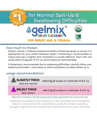 Gelmix Infant Thickener 4.4 oz Jar - Ideal for Breast Milk & Formula - Buy Online on GoSupps.com