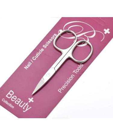 Nail Scissors for Women & Men use for Manicure Pedicure Hair & Beard Grooming. Professional Stainless Steel Straight Curved Arrow Pointed Scissor for Nails Cuticle & Hair Removal. (Straight 9cm)