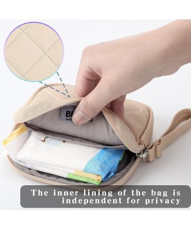 Sanitary Napkin Storage Bag - Menstrual Period Pouch for Girls & Women - Portable Feminine Menstruation First Period Holder - 2 Pcs, 5.2 x 5.2 Inch - Buy Online on GoSupps.com
