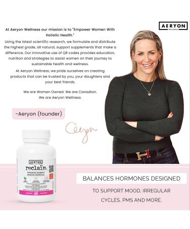 Reclaim Hormonal Support - Best Hormone Balance Supplements for Women | Healthy Estrogen Metabolism & PMS Relief | Turmeric & Lion's Mane Extract - 60 Day Supply - Buy Online on GoSupps.com