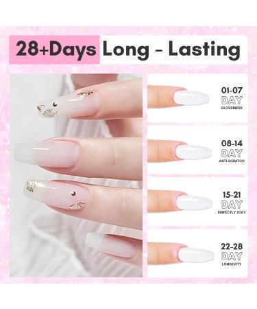 Makartt Poly Nail Gel - Milky White 50ML Gel Builder for Natural-Looking Nail Strengthener 3D DIY Hard Gel Manicures Nail Art Salon Home-Wips of White - Buy Online on GoSupps.com