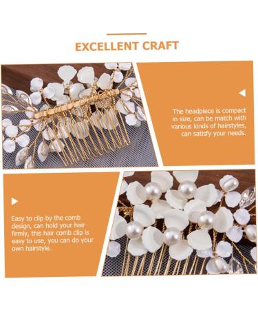 Mikinona Hair Accessories Hair Comb Hair Clip Lightweight Hair Accessory Hair Barrettes Hair Pin Hairpin Barrettes for Hair Girl Headpieces for Wedding Pearl Headpiece - Buy Online on GoSupps.com