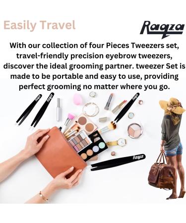 Ladies Eyebrow Tweezers Men Ingrown Hair Tweezers Eyebrow Professional Stainless Steel Tweezers Set Sharp Pointed Tweezers Precision Blackhead Tweezer Eyebrow Professional Flat Tip Black Coloured - Buy Online on GoSupps.com