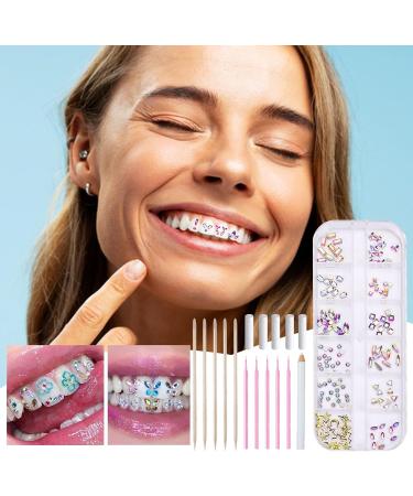 Generic Tooth precious stones crystals shiny tooth precious stones shiny tooth jewellery set glittering decoration tool for beginners and experienced beauty enthusiasts - Buy Online on GoSupps.com