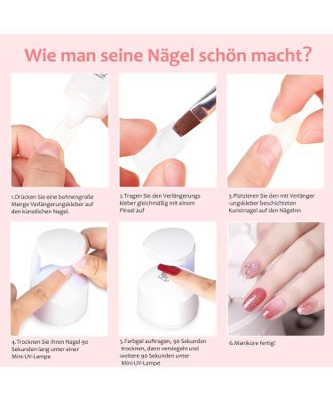 LKE Mini UV Lamp for Nails - 2x Faster Drying Infrared Sensor Type C Cable - Compact Nail Dryer for Home & Gifts - #1 Mini Nail Lamp - Buy Online on GoSupps.com