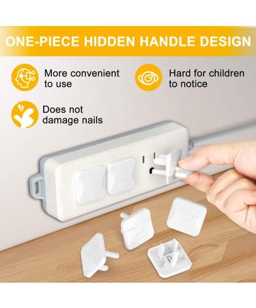 Outlet Covers Baby Proofing (40 Pack) with Hidden Pull Handle Outlet Plug Covers Prevent Electric Shock Hazard Outlet Protector Difficult for Kids to Remove Child Proof Outlet Covers Outlet Cap 40 Count (Pack of 1) - Buy Online on GoSupps.com