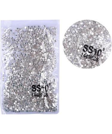 FEIlei 1440Pcs Crystal Flat Back Round Shape Rhinestones Mixed Nail Gems Gemstones Kits - Buy Online on GoSupps.com