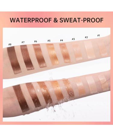 Face Liquid Highlighter Long Lasting 31.5ml Body Glitter Highlight Silky Smooth Naturally Radiant Sweat Resistant for Face (4#) - Buy Online on GoSupps.com