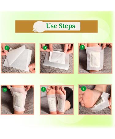 100 Natural Detox Foot Pads - Stress Relief & Sleep Improvement | Detox Footpaster International Shipping - Buy Online on GoSupps.com