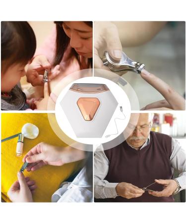 Dtaigou Electric Nail File - Automatic Fingernail Cutter - 2-in-1 Automatic Fingernail Cutter & Polisher Electric Nail File with Nail Clip Storage for Kids Seniors White - Buy Online on GoSupps.com