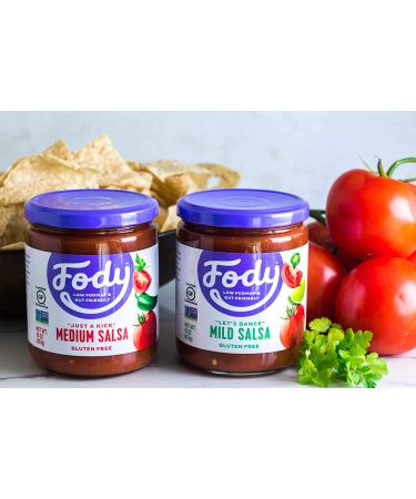 Fody Foods Vegan Medium Salsa Pack - Low FODMAP, Gluten Free, IBS Friendly | 3 Jars, 16 oz - Buy Online on GoSupps.com