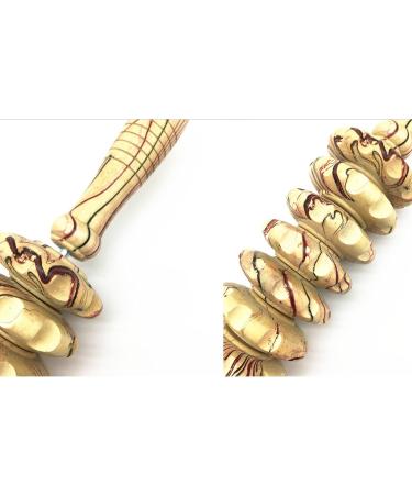 Vokowin Wood Therapy Massage Tools | Back Roller & Body Roller for Anti-Cellulite Relaxation - Buy Online on GoSupps.com