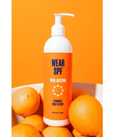 Vitamin C Body Lotion - Restorative Exfoliation Treatment with Lactic Acid & Urea for Hydrated Skin - 12 oz - International Shipping Available - Buy Online on GoSupps.com