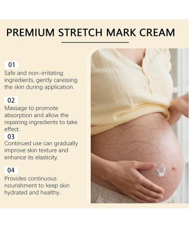 Stretch Mark Cream for Pregnancy - 50g Pregnant Belly Cream - Non-Greasy Moisturizer Prevents Stretch Marks and Improves Elasticity - Buy Online on GoSupps.com