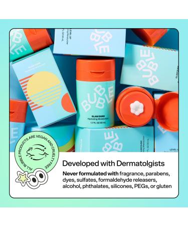 Bubble Skincare Slam Dunk Bundle - Hydrating Face Cream for Dry Skin Made with Vitamin E + Aloe Vera Juice for a Glowing Complexion - Skin Care with Blue Light Protection (50ml + 10ml 2 Count) Regular & Mini - Buy Online on GoSupps.com