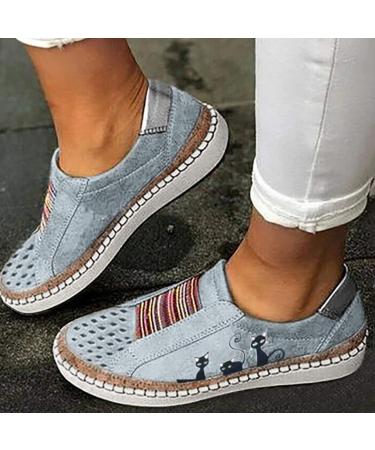Shop Women's Summer Shoes: Stylish Blue Sneakers Slip-On Comfort & Plateau Designs - Size 41 EU - Buy Online on GoSupps.com