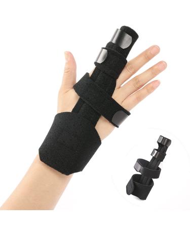 Fanwer Trigger Finger Splint - Finger Extension Splint Praised by Doctors, Adjustable Finger Brace for Straightening, Broken Finger, Mallet Finger, Arthritis & Tendonitis Pain Relief and Support finger splint-A - Buy Online on GoSupps.com