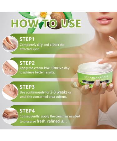 Vebuni Urea Cream 42 with Salicylic Acid - 4 Oz Callus Remover for Feet, Knees, Elbows | Intensive Moisturizing, Exfoliating Dead Skin - Buy Online on GoSupps.com