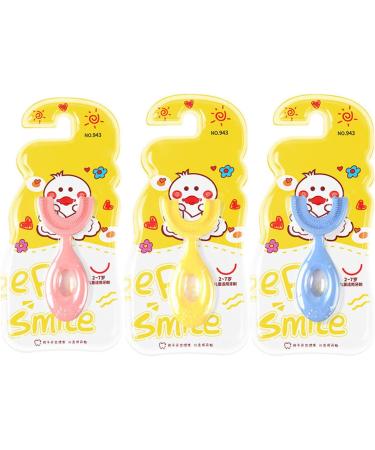 Shenrongtong U-Shaped Children's Toothbrush | Soft Silicone 360-Degree Bristle Toothbrush for Kids - Food-Safe & Gentle on Young Teeth - Buy Online on GoSupps.com