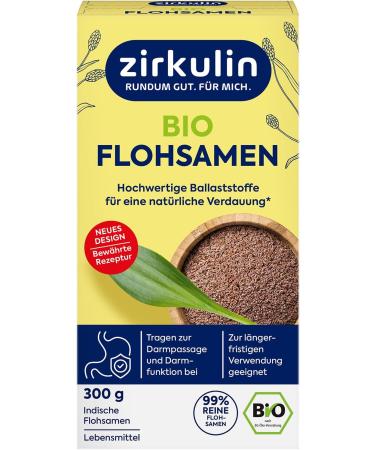 Organic Zirkulin Psyllium (6 x 300 g) - Tasteless - Promotes a healthy high-fiber diet - Excellent swelling - Buy Online on GoSupps.com