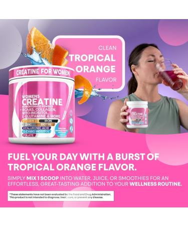 2Packs Creatine for Women Creatine Monohydrate Serving to Support Energy Lean Muscle Mass and Mental Clarity Unflavored Vegan NonGMO - Buy Online on GoSupps.com