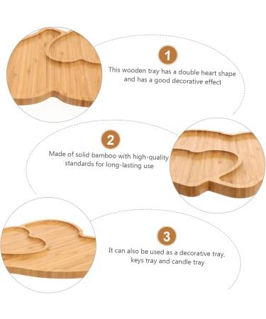 ABOOFAN 1pc Wooden Dessert Plate Jewelry Tray Food Tray Sushi Serving Dishes Cake Serving Dish Tableware Nut - Buy Online on GoSupps.com