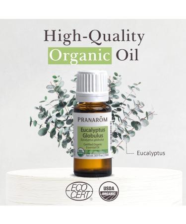 Pranarom USDA Certified Organic Eucalyptus Globulus Essential Oil (15ml) 100% Pure Undiluted Therapeutic Grade from Portugal for Aromatherapy Diffuser Topical Care Relaxation 0.5 Fl Oz (Pack of 1) - Buy Online on GoSupps.com