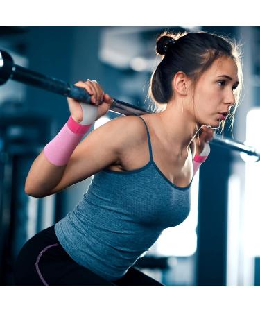 Civaner Pink Gymnastics Grips - 4 Piece Set for Kids | Athletic Hand Grips & Sweat Bands for Basketball, Tennis, Football, Baseball | Medium Size - Buy Online on GoSupps.com