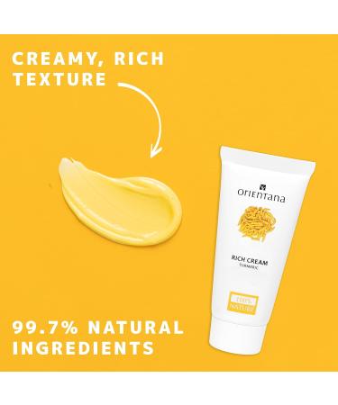 Orientana - Natural Rich Face Cream Turmeric | 99.7% Natural Organic | Anti Aging Moisturiser For Women | Aloe Vera And Shea Butter | Firming & Hydrating Every Skin Type - 30g FACE TURMERIC CREAM - Buy Online on GoSupps.com