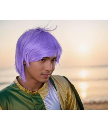 Buy Prettyland Women Men Short Wig Fringed Layered Purple Cosplay - Halloween Costume C157 | International Shipping Available - Buy Online on GoSupps.com